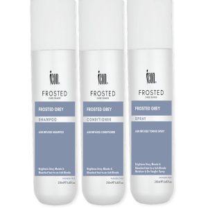 ICON Frosted Grey Shampoo Conditioner Spray Combo