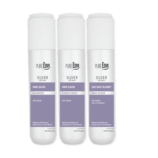 Pure Envy Kwik Silver Shampoo Conditioner One Shot Blonde Combo