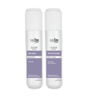 Pure Envy Kwik Silver Shampoo and One Shot Blonde Combo