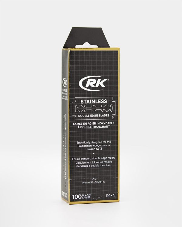 Henson RK Shaving Stainless DE Razor Blades 100pk