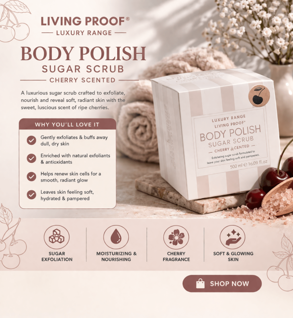 LIVING PROOF Body Polish Sugar Scrub Burning Cherries