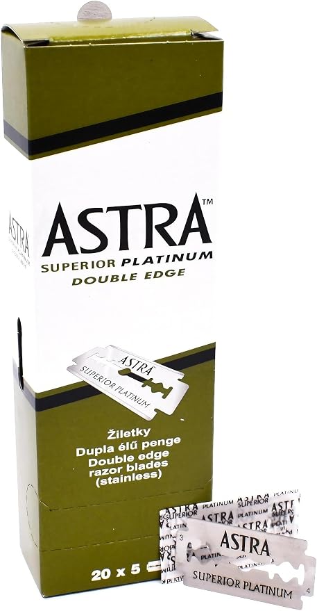 Astra Platinum Double Edge Razor Blades | 100 Pack
